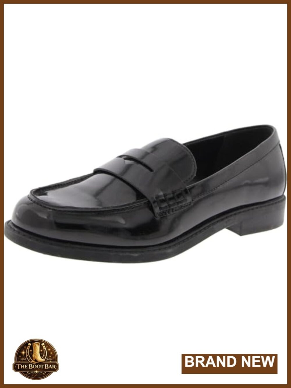 Faux Leather Penny Loafers Slip-On Almond Toe Womens Dress Shoes